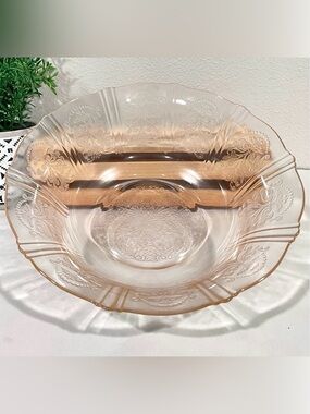 MacBeth-Evans “American Sweetheart” Pink Depression Glass 8.5” Serving Bowl |GUC